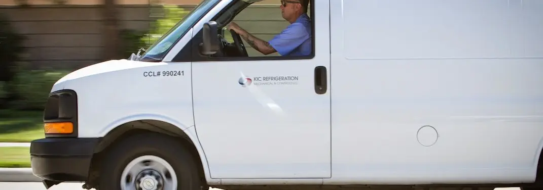 KIC Refrigeration service vehicle serving Blaine area